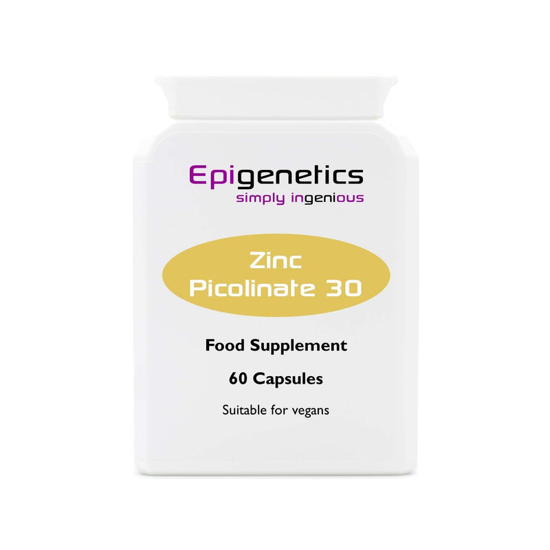 Zinc Picolinate 30 | 30mg Zinc Picolinate High Strength Mineral Supplement | 60 Vegan Friendly Capsules UK Made | 1 Capsule Daily (2 Month Supply) - BeesActive Australia