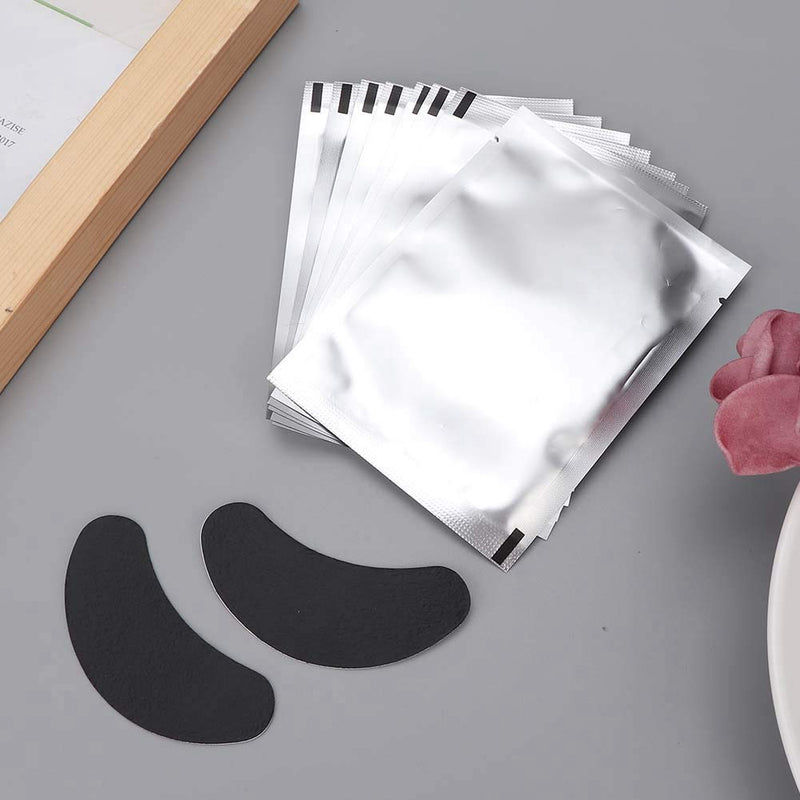 Under Eye Pads, 50 Pairs Eye Gel Pads, Eyelash Extension Pads for Eyelash Extensions Eye Mask Beauty Tool, Black - BeesActive Australia