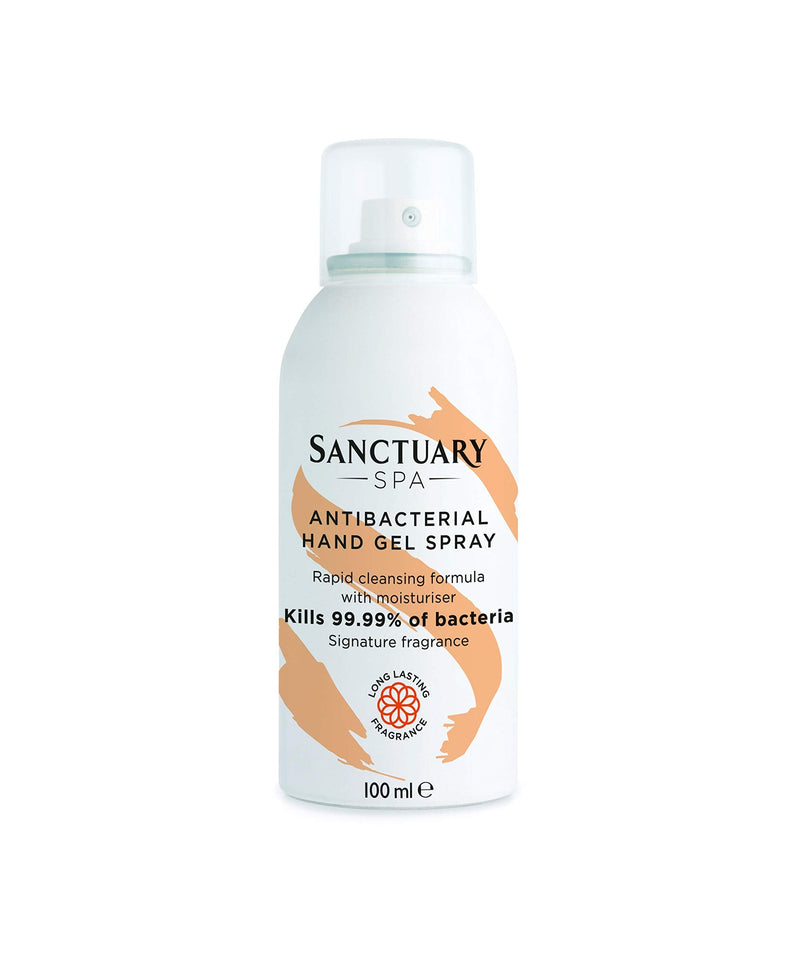 Sanctuary Spa Hand Sanitiser Gel Spray with Moisturiser, 70% Alcohol, Kills 99.9% Bacteria, Vegan and Cruelty Free, 100 ml - BeesActive Australia