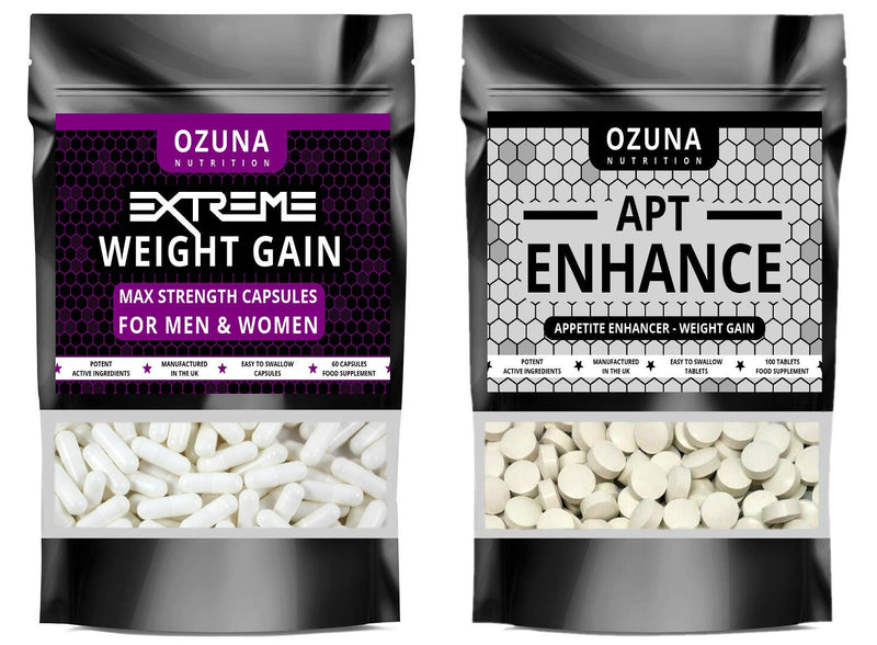 Extreme Weight Gain Anabolic & APT Appetite Enhancer Stimulant Bundle Strongest Available, Quick Weight & Muscle Growth Pills, Made in The UK - BeesActive Australia