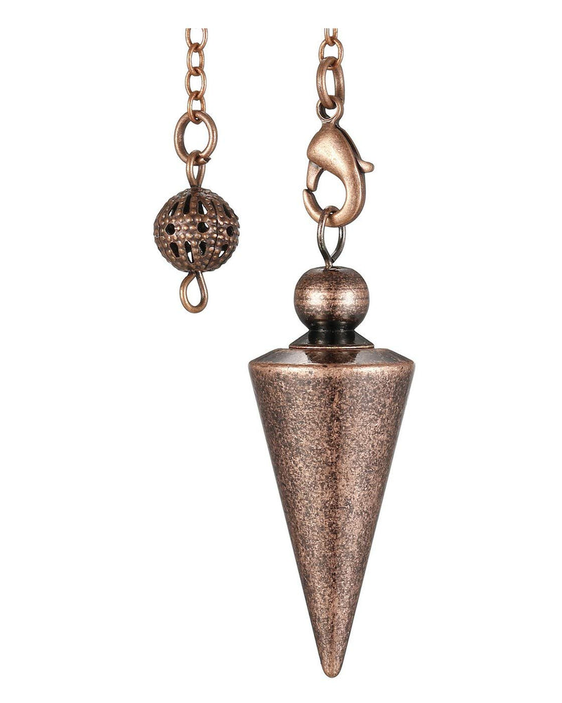 JSDDE Metal Dowsing Pendulum Copper Pendent Pendulum for Reiki Healing Divination (Bronze) - BeesActive Australia