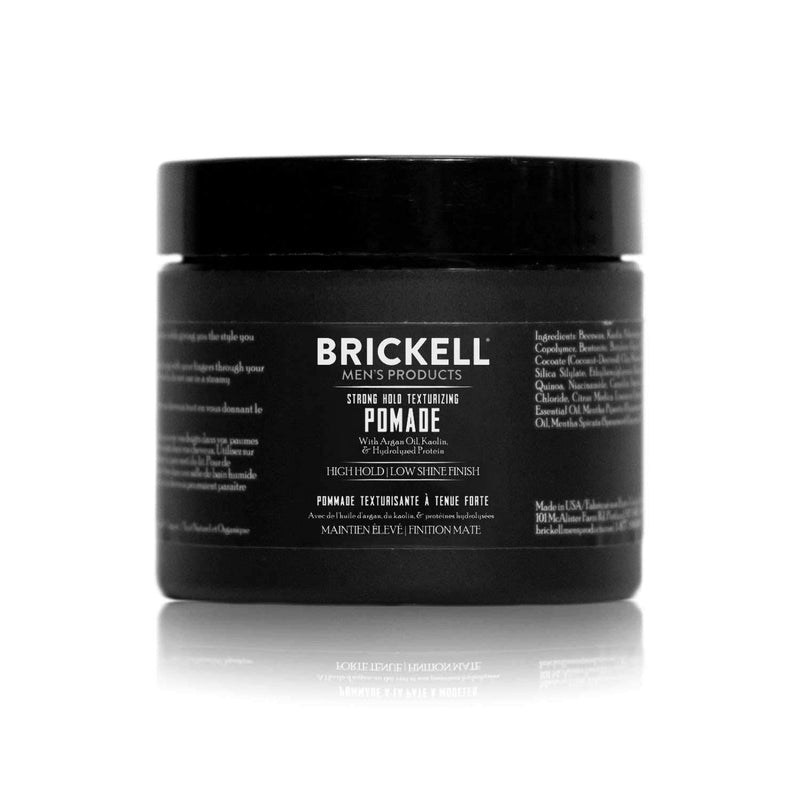 Brickell Men's Strong Hold Texturizing Pomade For Men, Natural and Organic, Pliable Fiber Pomade, 59 ml, Scented - BeesActive Australia