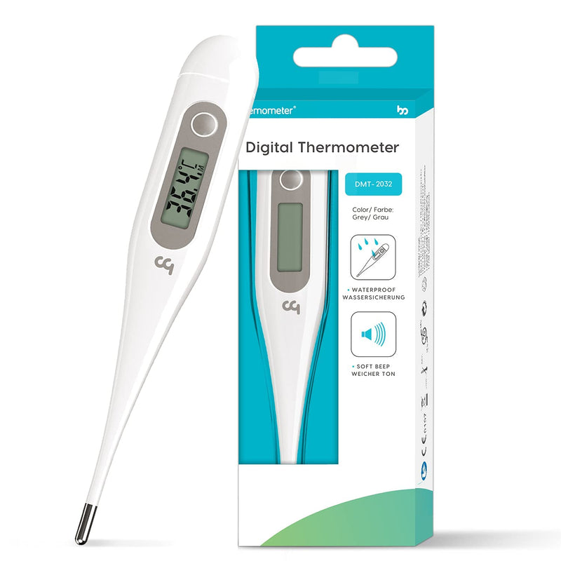 Femometer Oral Thermometers, Digital Thermometer Adults Kids Babies, Accurate Switchable Body Temperature Thermometer (Gray) - BeesActive Australia