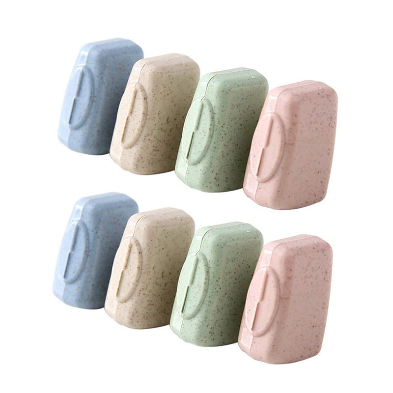 JieGuanG Toothbrush Head Cover, 8Pcs Colorful Anti Dusty Antibacterial Toothbrush Protective Case(About 3.5 * 1.5 * 2cm) - BeesActive Australia