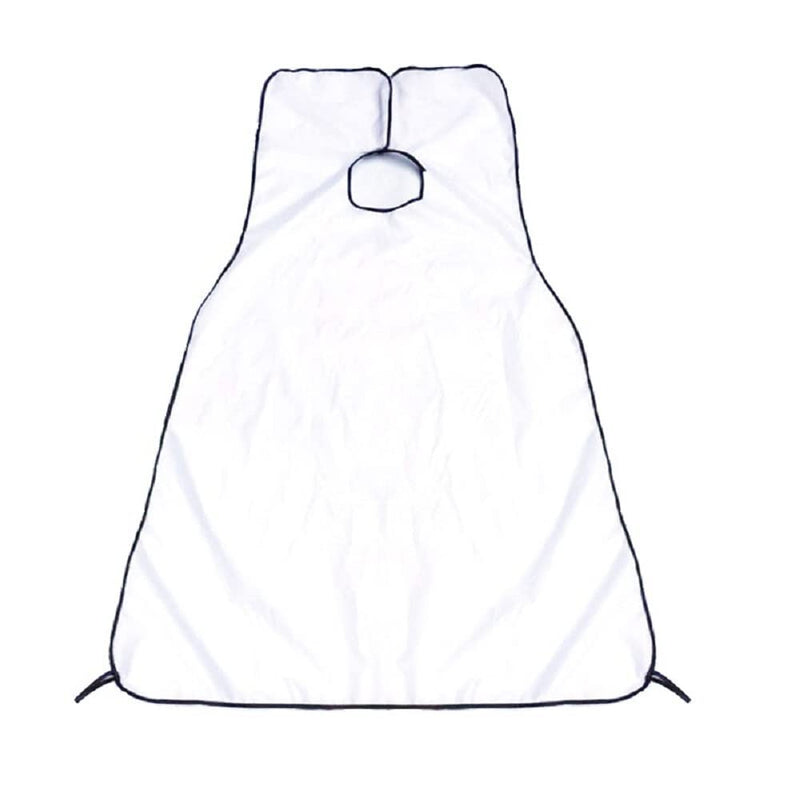 Giftwide Men’s Beard Apron Beard Shaving Bib Beard Trimming Apron For Easy Clean Up With Suction Cups Stay Tidy (White) White - BeesActive Australia
