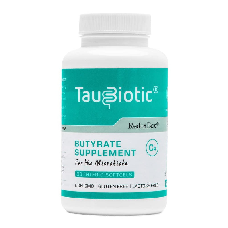 TauBiotic® 90 caps. by RedoxBox® - Butyrate (tributyrin) Gut Microbiota & Digestion Support… 90 Count (Pack of 1) - BeesActive Australia