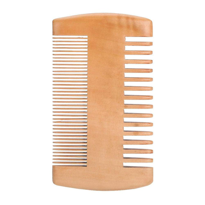 DEWIN Shaving Comb - Wooden Beard Comb Anti Static Wooden Pocket Comb with Double Fine and Coarse Teeth - BeesActive Australia