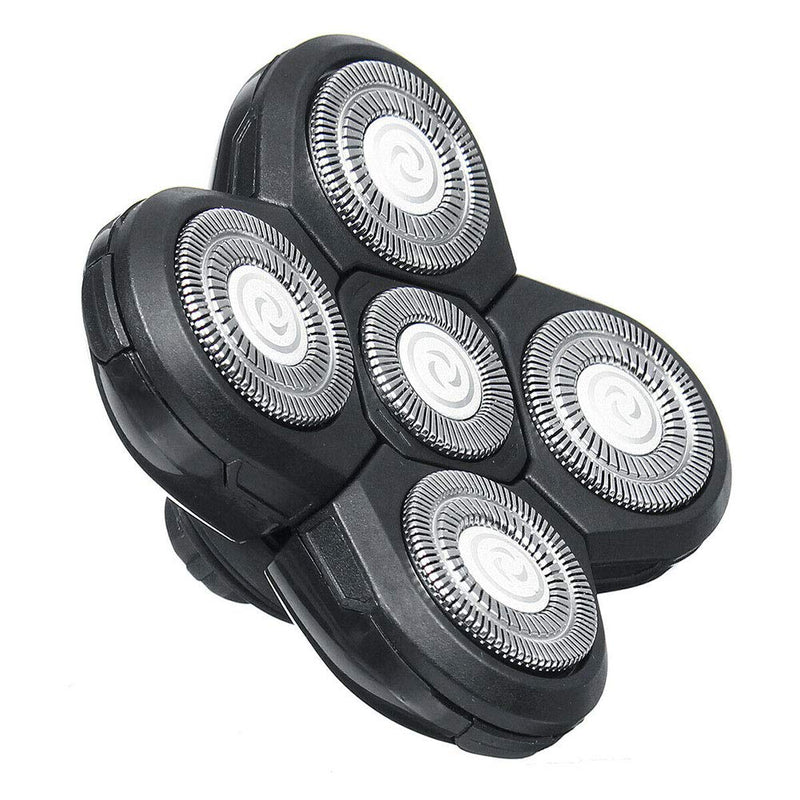 5 Head Shaver Heads, BladeHeads Shaver Replacement for Electric Razor Shaving Bald Tool | Easy Install Head and Face Electric Razor Shaver Head Black - BeesActive Australia