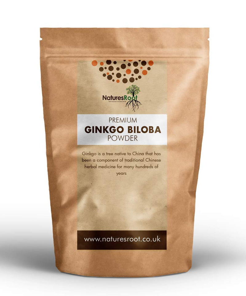 Nature’s Root Ginkgo Biloba Leaf Powder 500g - Chinese Super Herb| Ginkgo Powder| Natural Antioxidant | Memory Booster - BeesActive Australia
