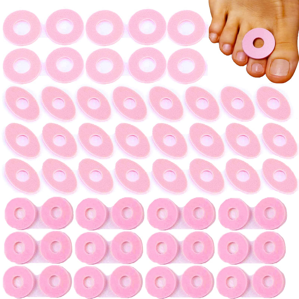 Footsihome Corn Cushions,66 Pcs Corn Pads Sticky Foam Protective Ring Pads for Corn Callus Toe Protectors for Feet, Toes, Heel - BeesActive Australia