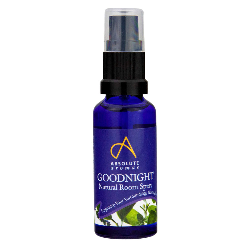 Absolute Aromas Goodnight Room Spray 30ml - Natural mist spray with Lavender, Vetiver, Chamomile, Geranium and Bergamot Essential Oils - BeesActive Australia