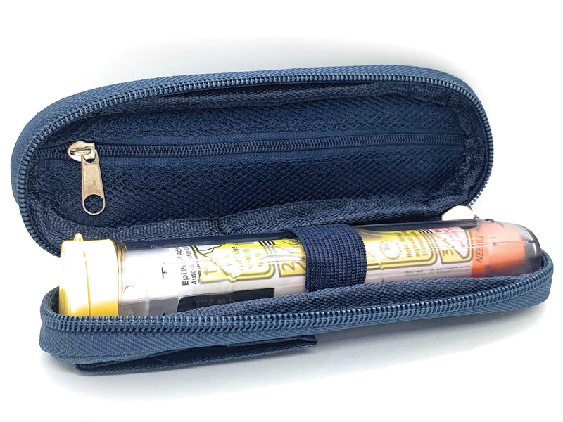 ICE Medical Blue Single Epipen Syringe Case/Bag - Allergies, Diabetes, Inhalers, Syringes, Insulin etc - BeesActive Australia