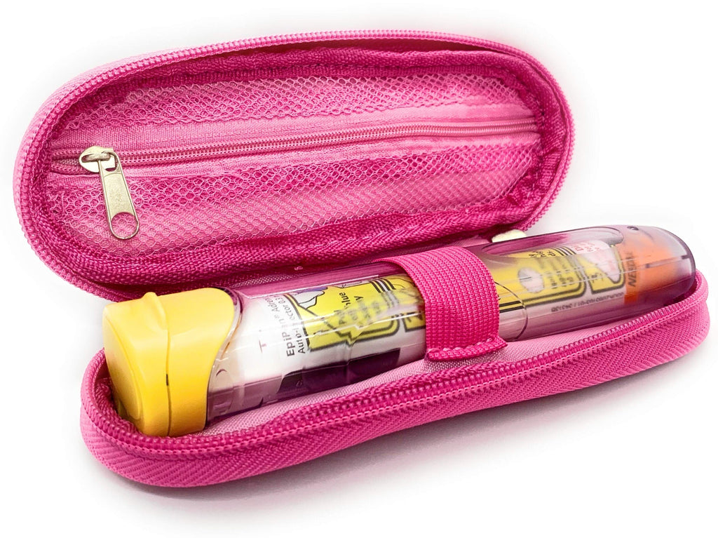 ICE Medical Pink Single Epipen Syringe Case/Bag - Allergies, Diabetes, Inhalers, Syringes, Insulin etc - BeesActive Australia