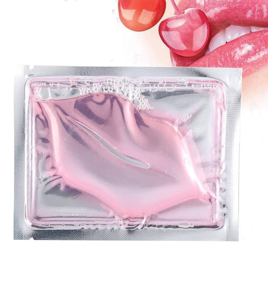 Lip Mask 15 Pieces Lip Care Lip Gel Crystal Natural Collagen Lip Pads for Exfoliating Moist Moisturizing Remove Dead Skin Anti Chapped Lips, Pink - BeesActive Australia