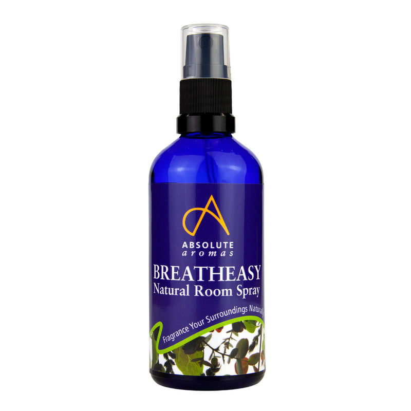 Absolute Aromas Natural Breatheasy Room Spray 100ml - A Blend of 100% Pure, Natural Essential Oils Including Tea Tree and Peppermint - BeesActive Australia