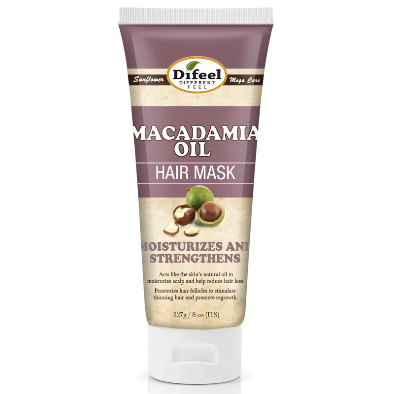 Difeel Macadamia Oil Hair Mask 235 ml - Macadamia Deep Repair Mask, Macadamia Hair Masque - BeesActive Australia