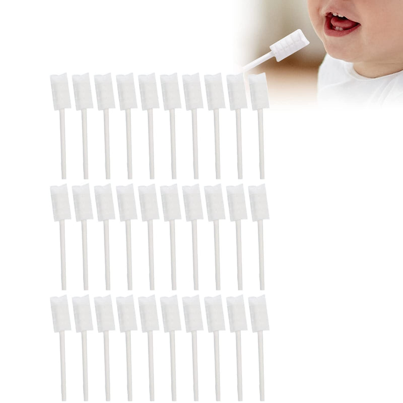Baby Gauze Oral Cleaner, 30pcs Disposable Infant Toothbrush Baby Oral Cleaning Stick Baby Tongue Cleaner, Disposable Gauze Stick for Mouth Care - BeesActive Australia