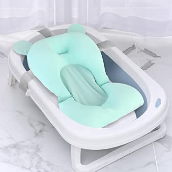 Bath Pad,Floating Soft Baby Bath Support,Tub Cushion Seat Anti-Slip Bathtub Pad for 0-12M Gift for New Moms - BeesActive Australia