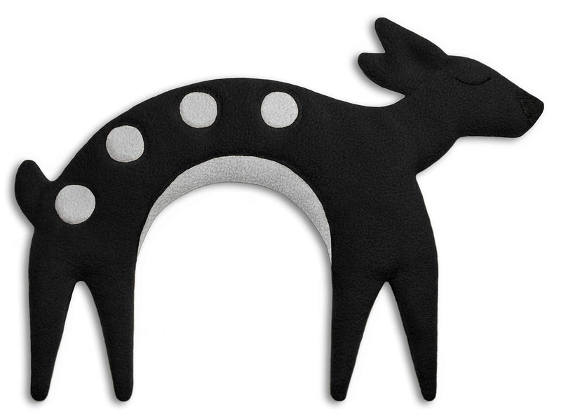 Leschi Wheat Bag microwavable, unscented/Heat Pack for Neck and Shoulders/Animal: Fawn Flora, Black Midnight - BeesActive Australia