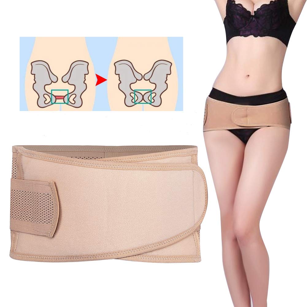 Pelvic Correction Support Belt, Breathable Sacroiliac Hip Waist Compression Strap Postpartum Pelvic Hip Recovery Anti-Slip Belt Shaper Body Care(M) M - BeesActive Australia