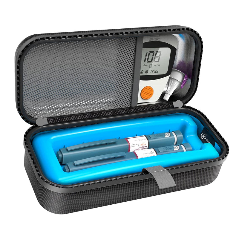 SHBC Insulin Pen Carrying Case Portable Medical Cool Travel Bag for Diabetes with Protective Ice Brick - BeesActive Australia