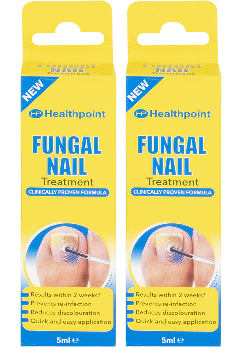2 Pack Healthpoint Fungal Nail Treatment, Results in 2 Weeks, Prevents Re-Infection, Reduces Discolouration, 5ml - BeesActive Australia