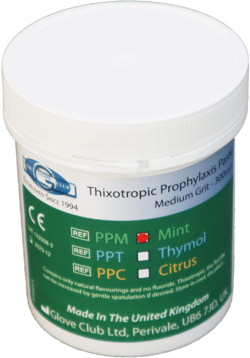 Glove Club Ltd Prophy Paste Thixotropic Mint 300gram Medium Grit Pink Teeth Polishing Cleaning Stain Removal - BeesActive Australia