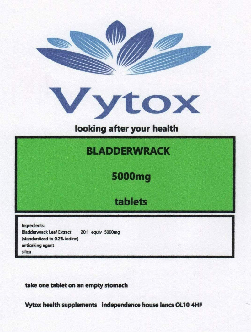 ECO-VITS BLADDERWRACK Leaf 5000MG 365 TABS. Biodegradable Packaging. Sealed Pouch - BeesActive Australia
