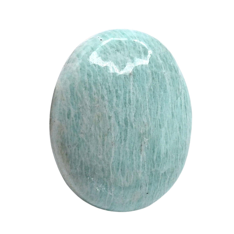 Amazonite Crystal Palm Stone Natural Healing Stone for Chakra Balancing Spritual Good Luck Amazonite - BeesActive Australia