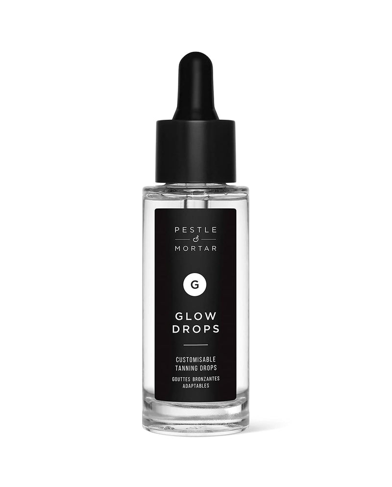 Pestle & Mortar Glow Drops Fake Tan- Self Tan Drops with Hyaluronic Acid, Customisable Face Tan, Non Comedogenic, Cruelty Free & Vegan 30ml - BeesActive Australia