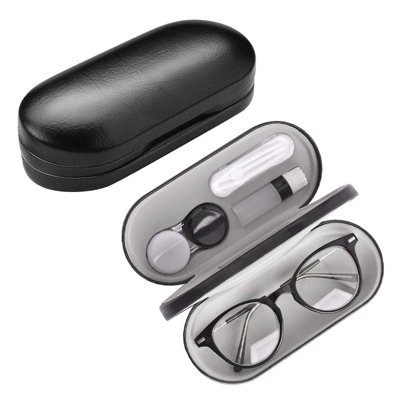 Contact Lens Case and Eyeglasses 2 in 1 Double Use Portable Glasses Case Set for Home and Outdoor - BeesActive Australia