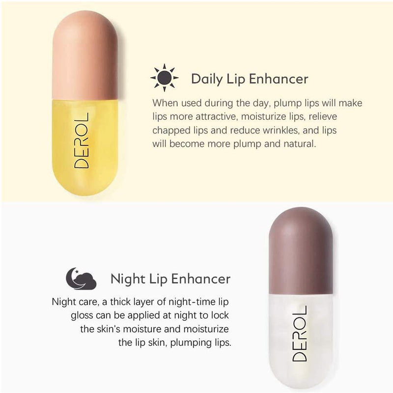 TEEROVA Lip Plumper - Natural Lip Plumper and Lip Care Serum Set, Lip Enhancer Lip Maximizer Lip Gloss for Fuller & Hydrated Beauty Lips - BeesActive Australia