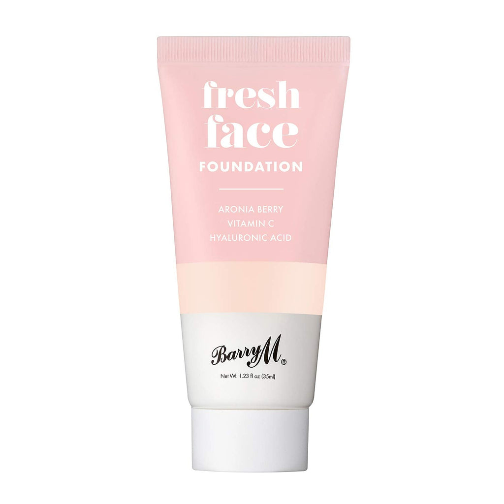 Barry M Cosmetics Fresh Face Lightweight Liquid Foundation Infused With Hyaluronic Acid And Vitamin C, Shade 1 - BeesActive Australia