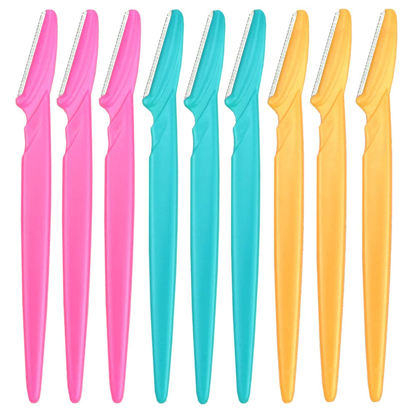 9 Pcs Eyebrow Razors Multipurpose Fine Hair Remover Precisely Eyebrow Trimmer Portable Facial Hair Sharp Removers - BeesActive Australia