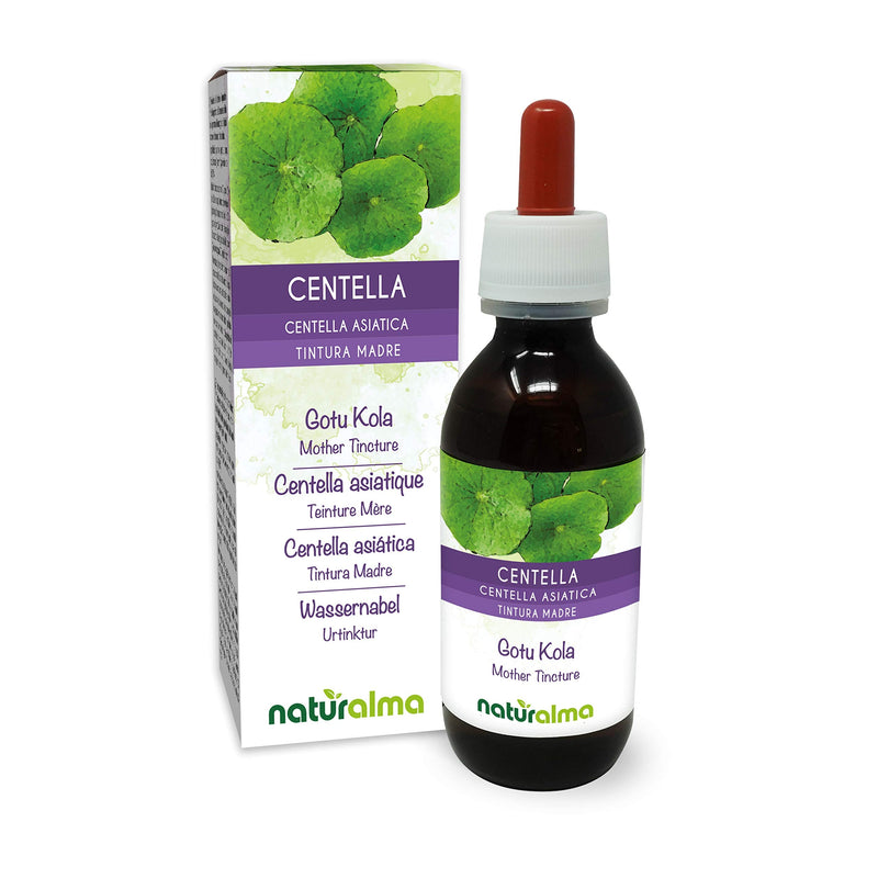 Gotu kola (Centella asiatica) herb Alcohol-Free Mother Tincture Naturalma | Liquid Extract Drops 120 ml | Food Supplement | Vegan - BeesActive Australia