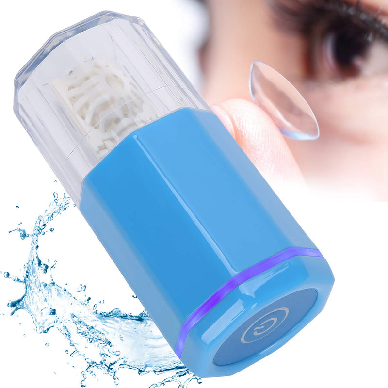 Contact Lens Washer, Ultrasonic Automatic Contact Lens Cleaner, Portable Contact Lenses Cleaning Tools(Blue) Blue - BeesActive Australia