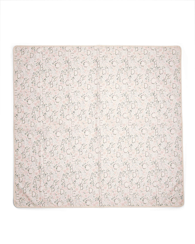 Mamas & Papas Splash Mat for Highchairs - Practical and Wipe Clean Mat to Catch Dinner Time Spills, Alphabet Floral - BeesActive Australia