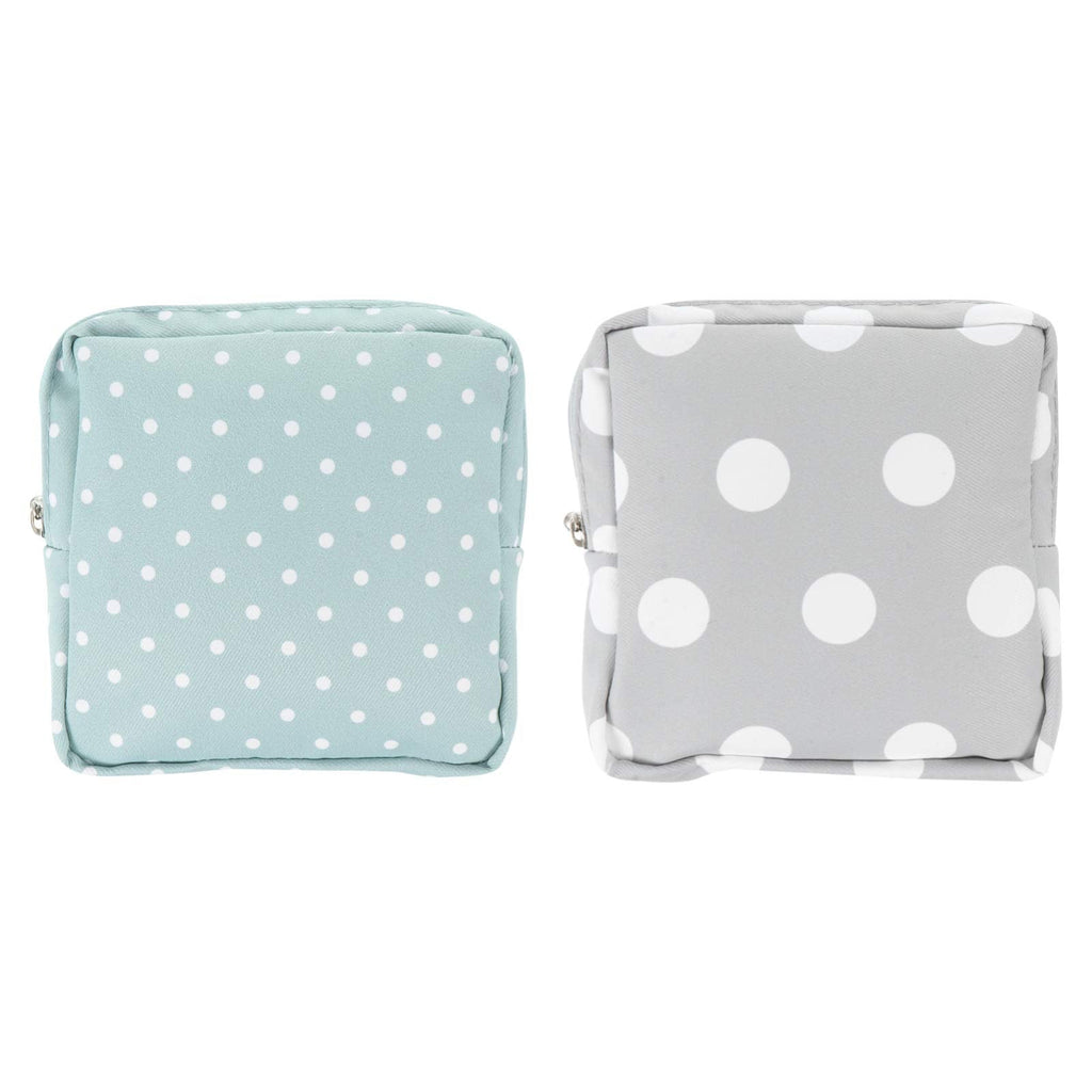 Healifty 2pcs Sanitary Napkin Storage Bag Period Menstrual Pad Zipper Pouch Outdoor Travel Sanitary Pads Storage Container for Women - BeesActive Australia