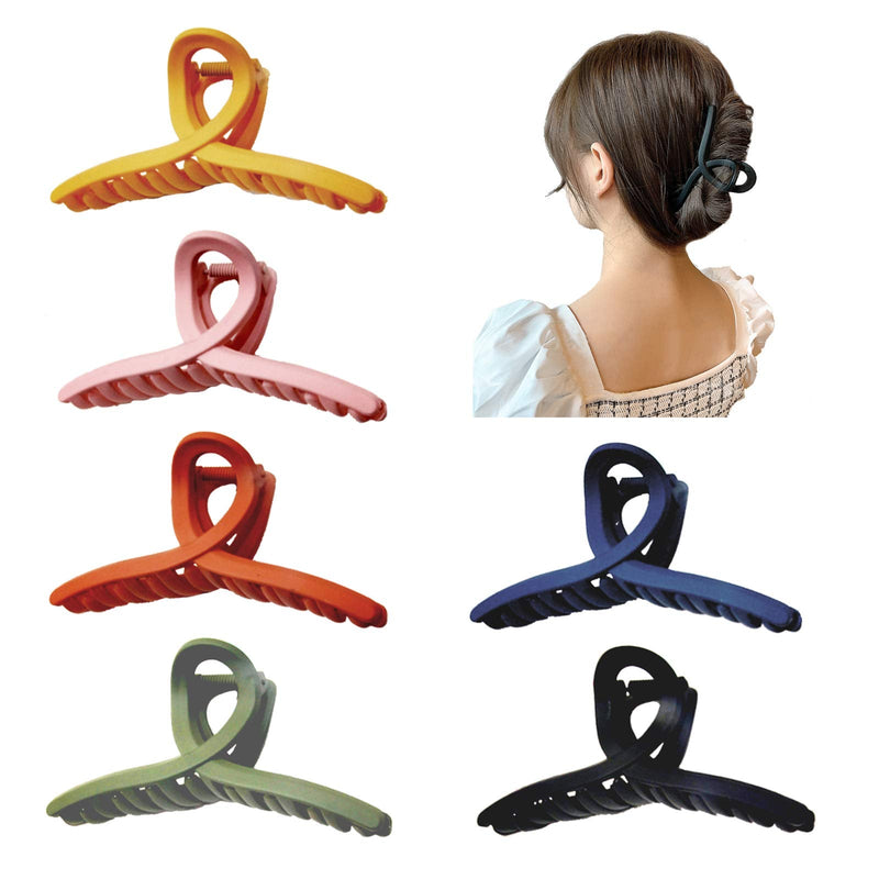 6 Pcs Hair Claw Clips, Strong Hold Hair Jaw Clamp Clip Hair Styling Accessories for Women and Girls - BeesActive Australia