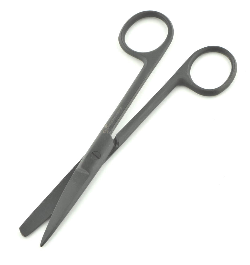 Dressing Scissors First aid Vet All-Purpose Scissors Sharp/Blunt 5"Stainless Steel Autoclavable Plasma Coated in 4 Colors (Black Coated) Black Coated - BeesActive Australia