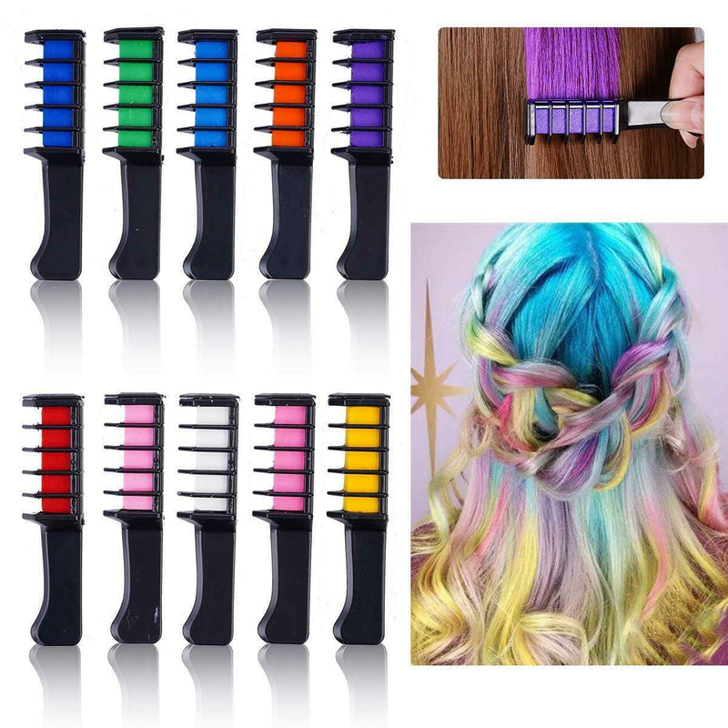 REMOVABLE FASHION HAIR CHALK COMB FOR INSTANT HAIR FLAIR NORMAL AND MATTE COLOURS (MATTE) 1 Count (Pack of 1) - BeesActive Australia