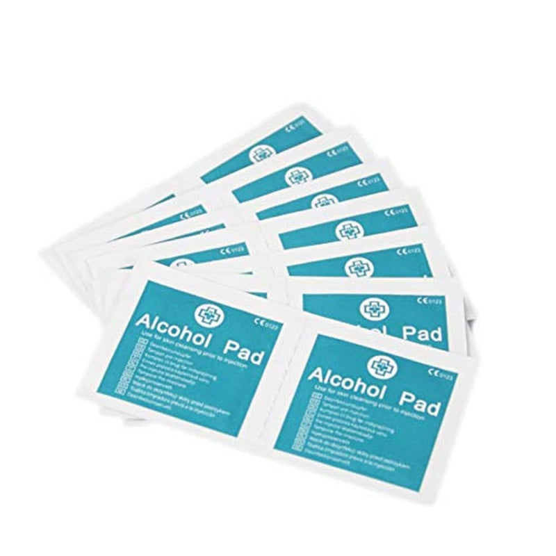 Safety First Aid Group Safety First Aid Pre-Injection Alcohol Wipes (Pack of 100) Individually Wrapped, White - BeesActive Australia