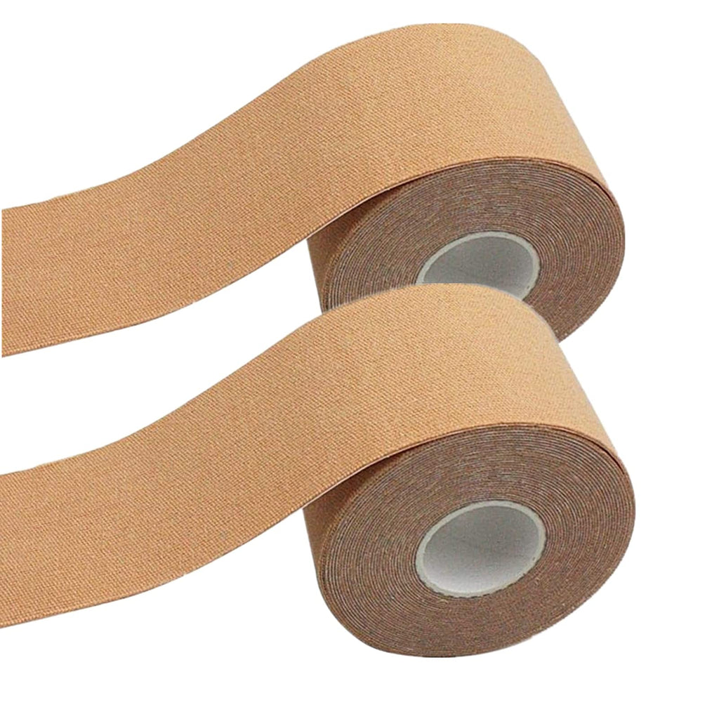 kuou 10m Kinesiology Tape, Boob Tape, 2x5m Roll of Elastic Muscle Support Tape for Exercise, Sports & Injury Recovery - BeesActive Australia
