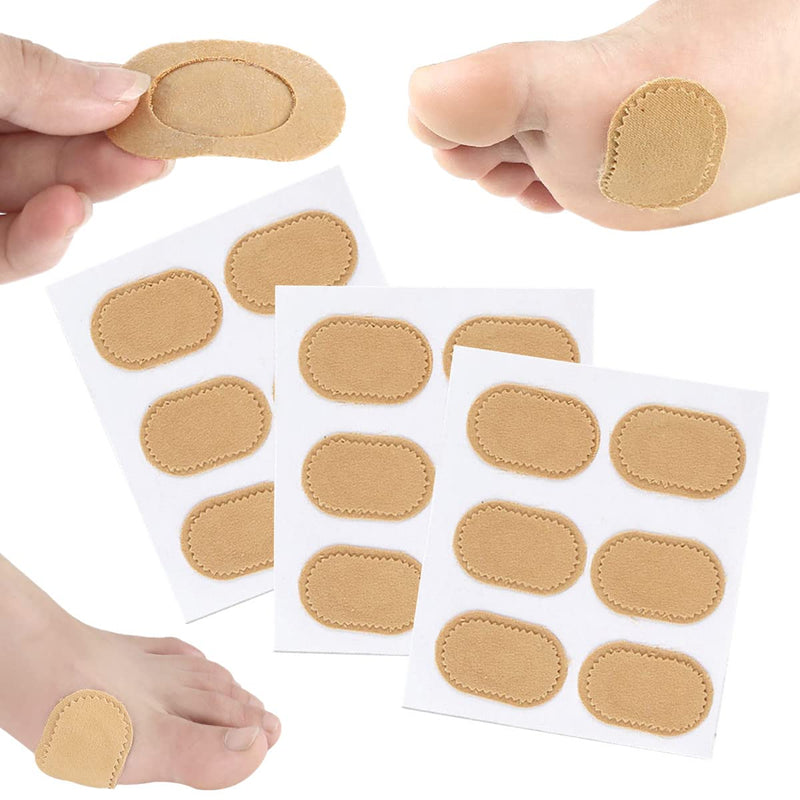 18 Pieces Bunion Cushions Pad Strong Adhesive Fabric Toe and Foot Bunion Protector Pads for Relief Bunion Pain, Callus, Chafing, Friction - BeesActive Australia