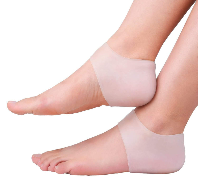 PediGel® - Medically Approved Polymer Gel Heel Socks/ Heel Sleeves for Cracked Heels, Reduce Pressure and Relieves Heel Pain - 2 Units - BeesActive Australia
