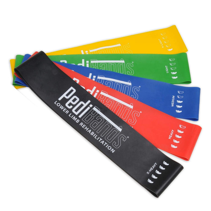 PediBands® - Resistance Therapy Band / Exercise Band for Strength & Conditioning / Lower Limb Rehabilitation Black - X Heavy / 25 - 30lbs - BeesActive Australia