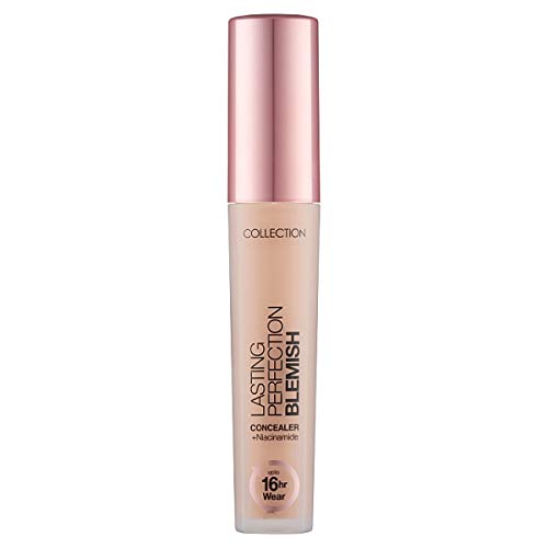 Collection Cosmetics Lasting Perfection Full Coverage Blemish Concealer infused with Niacinamide, 4ml, Beige - BeesActive Australia