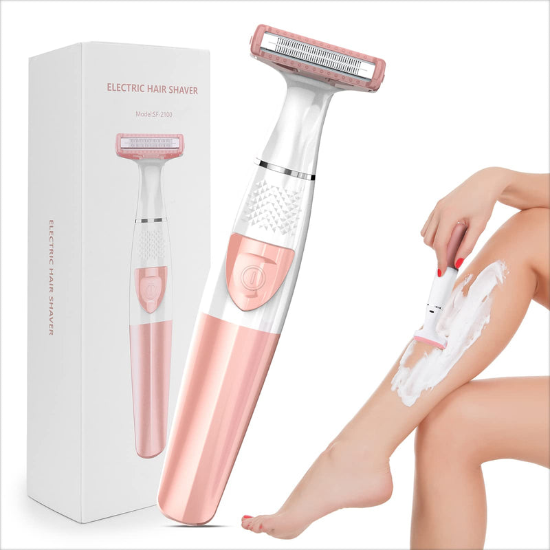 Electric Lady Shaver Womens Bikini Trimmer Body Razor for Women Legs Underarms Public Hair, Wet and Dry Use, Battery Powered, Cordless - BeesActive Australia