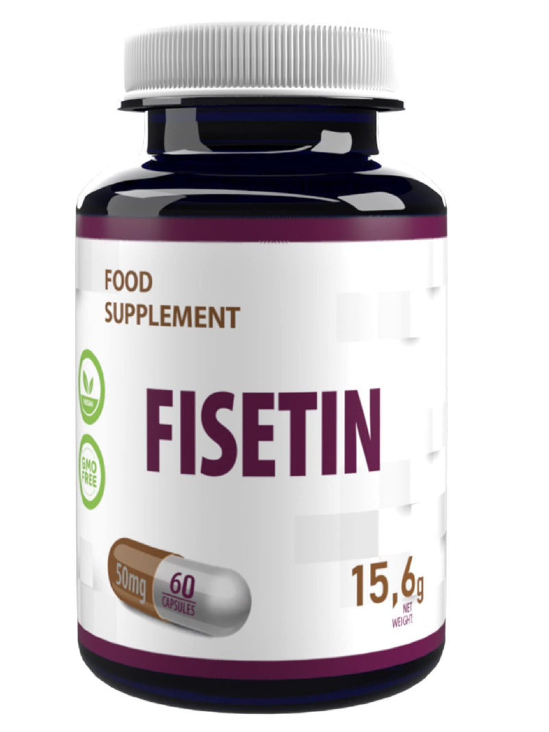 Fisetin 50mg 60 Vegan Capsules, Certificate of Analysis by AGROLAB Germany, High Strength Supplement, Gluten or GMO Free - BeesActive Australia