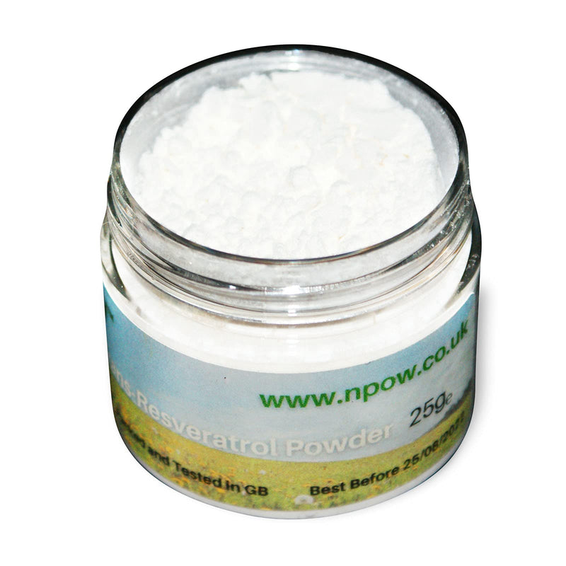 Resveratrol Powder (99.5% Trans-Resveratrol) by NPOW CAS 501-36-0, 25g 3rd Party Tested UK - BeesActive Australia